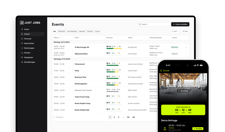 Just Jobs Plattform