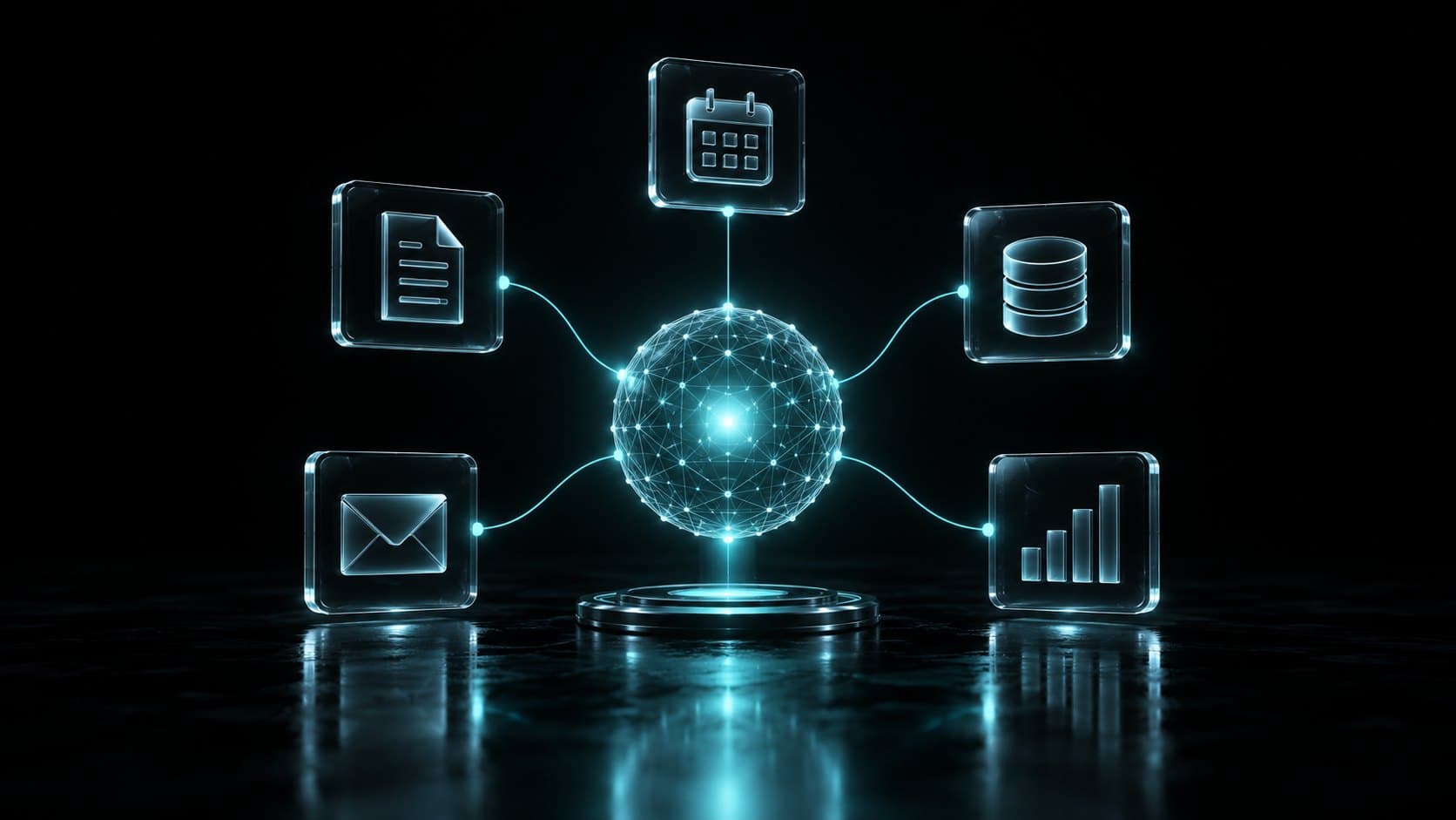Ein KI-Agent verbindet Dokumente, Kalender, Datenbank, E-Mail und Reporting