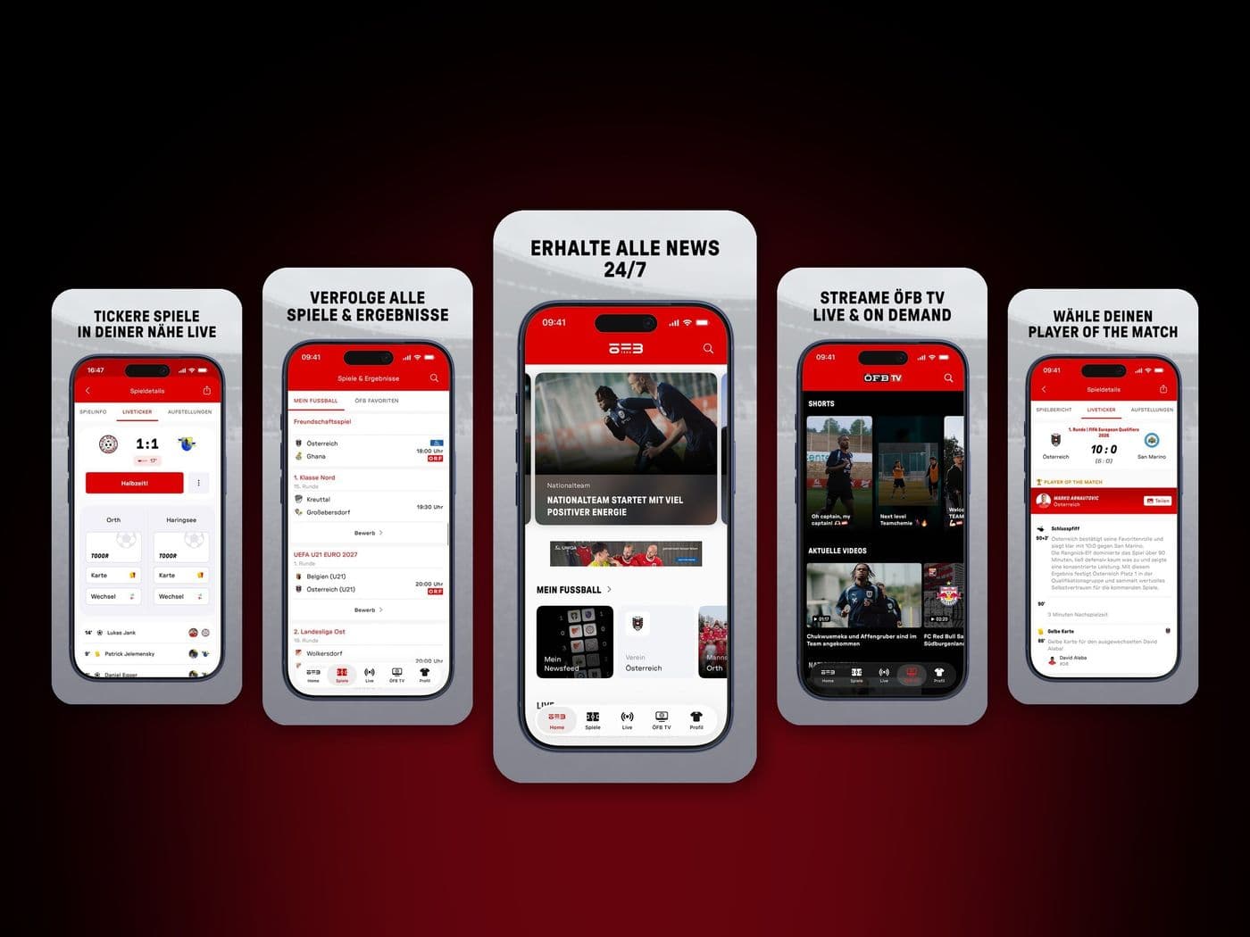 ÖFB App im App Store: Liveticker, Spiele, News, ÖFB TV und Player of the Match