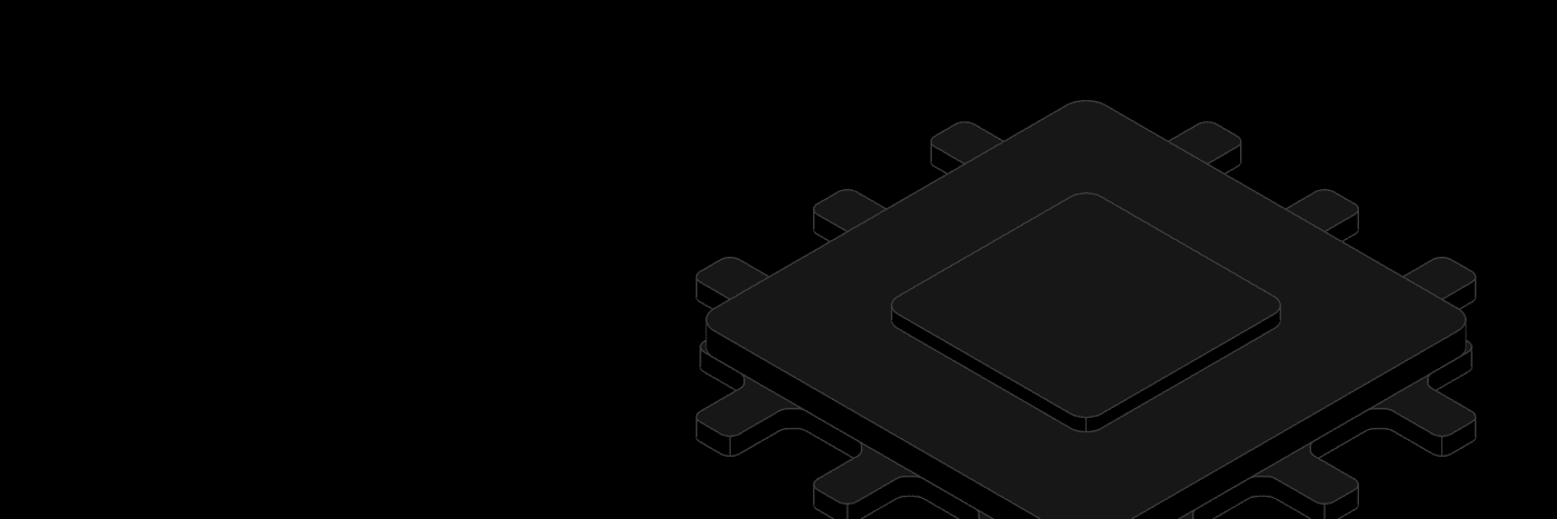 Isometrische Illustration: Mikrochip